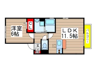 フレシ－ル弐番館の物件間取画像